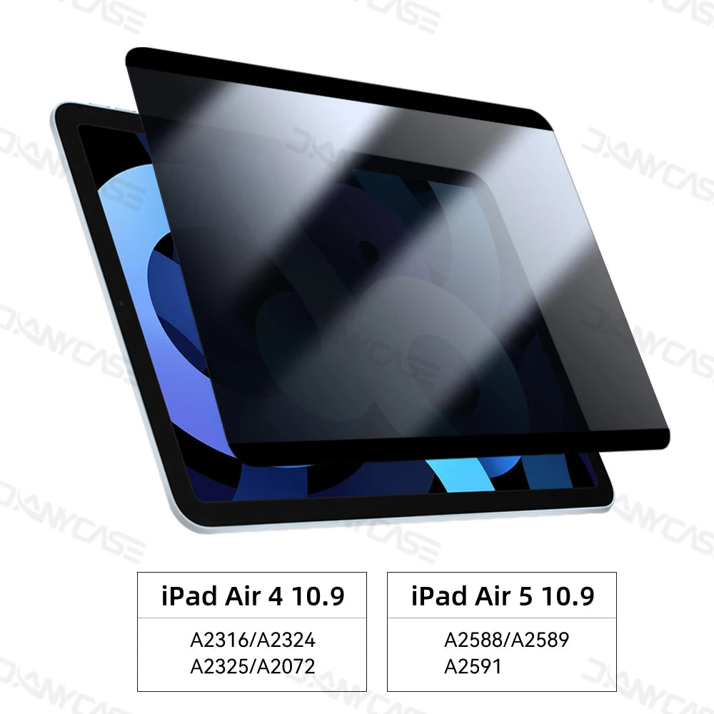 Anti Spy Screen Protector Film for Ipad Pro 11 12.9 Air 5 10.9 10Th 10.2 7/8/9Th Gen Removable Magnetic Privacy Film