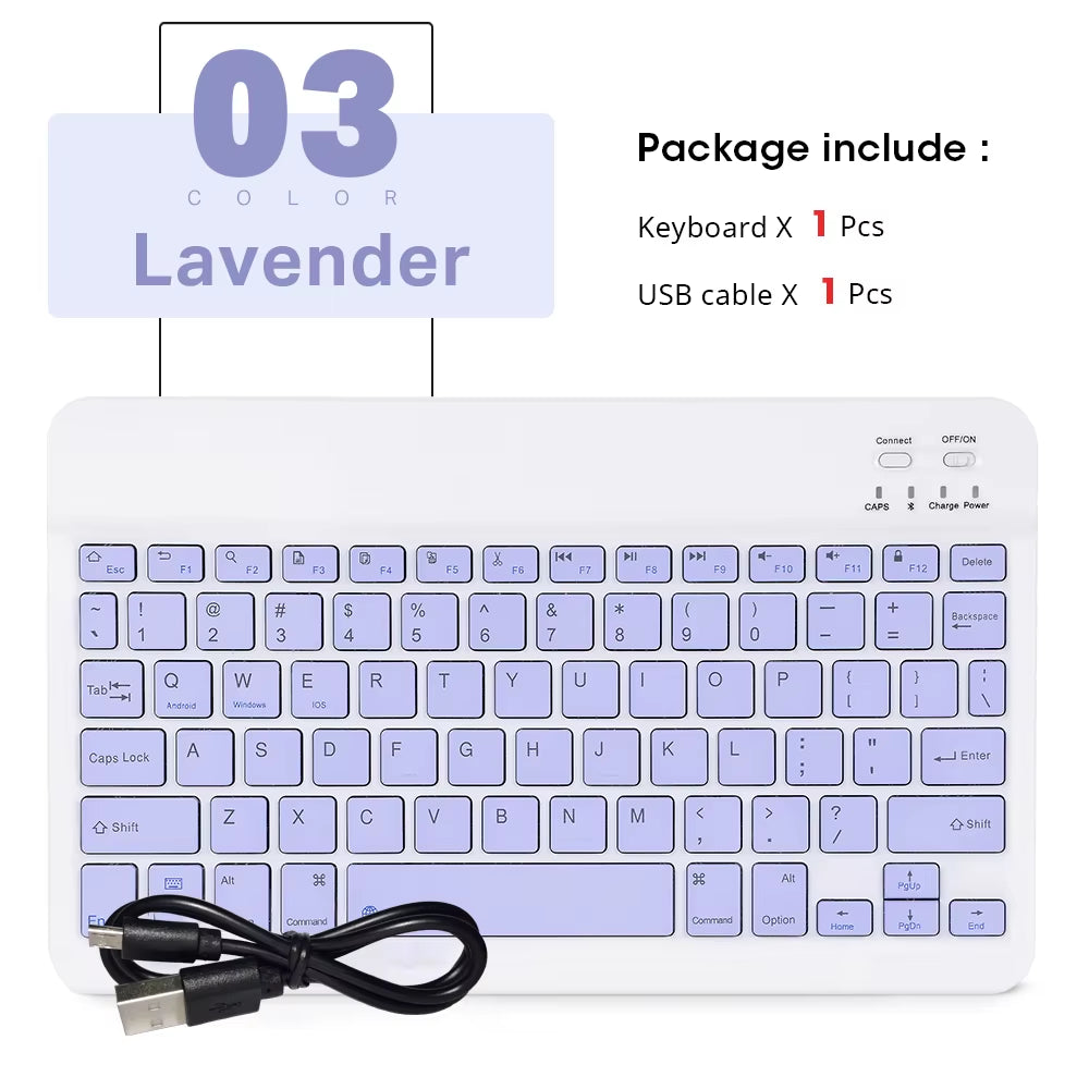 Bluetooth Keyboard for Ipad Xiaomi Samsung Huawei Tablet Laptop IOS Android Russian Arabic Korean Portable Wireless Keyboard