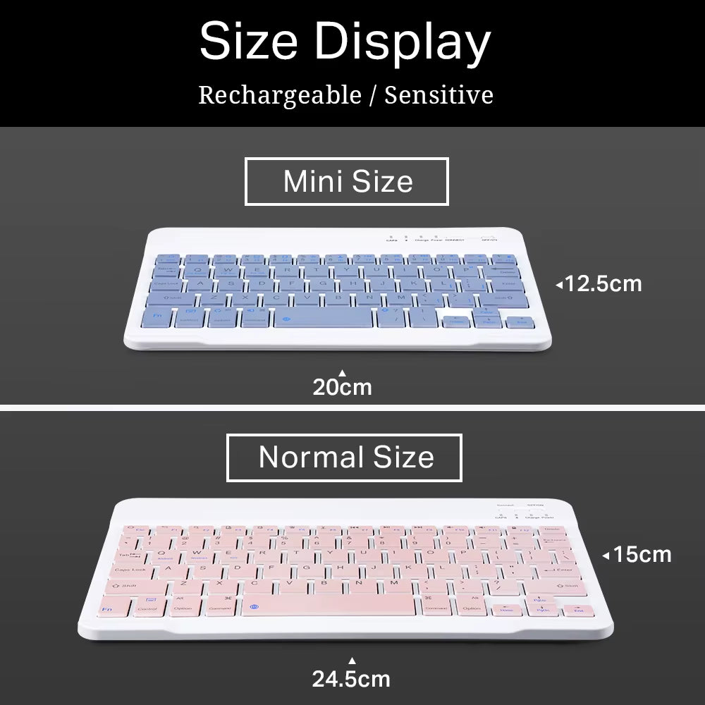 Bluetooth Keyboard for Ipad Xiaomi Samsung Huawei Tablet Laptop IOS Android Russian Arabic Korean Portable Wireless Keyboard