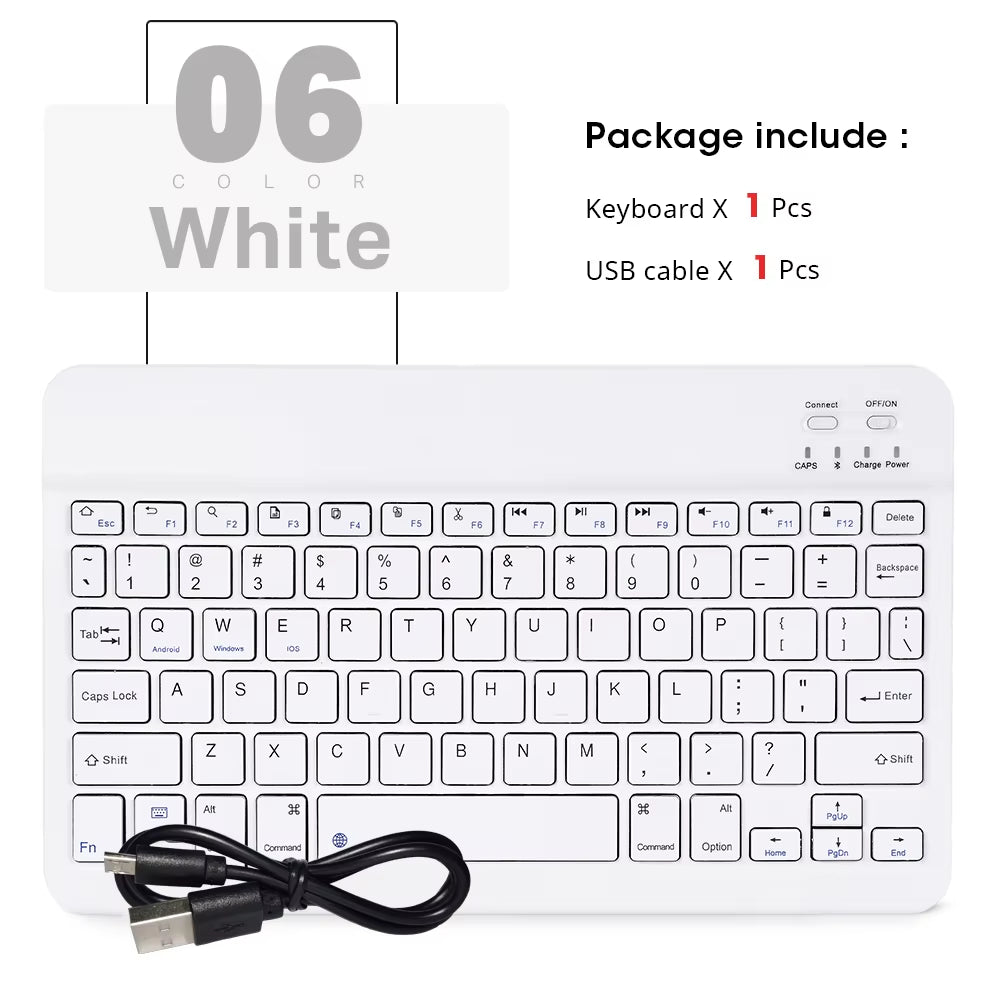 Bluetooth Keyboard for Ipad Xiaomi Samsung Huawei Tablet Laptop IOS Android Russian Arabic Korean Portable Wireless Keyboard